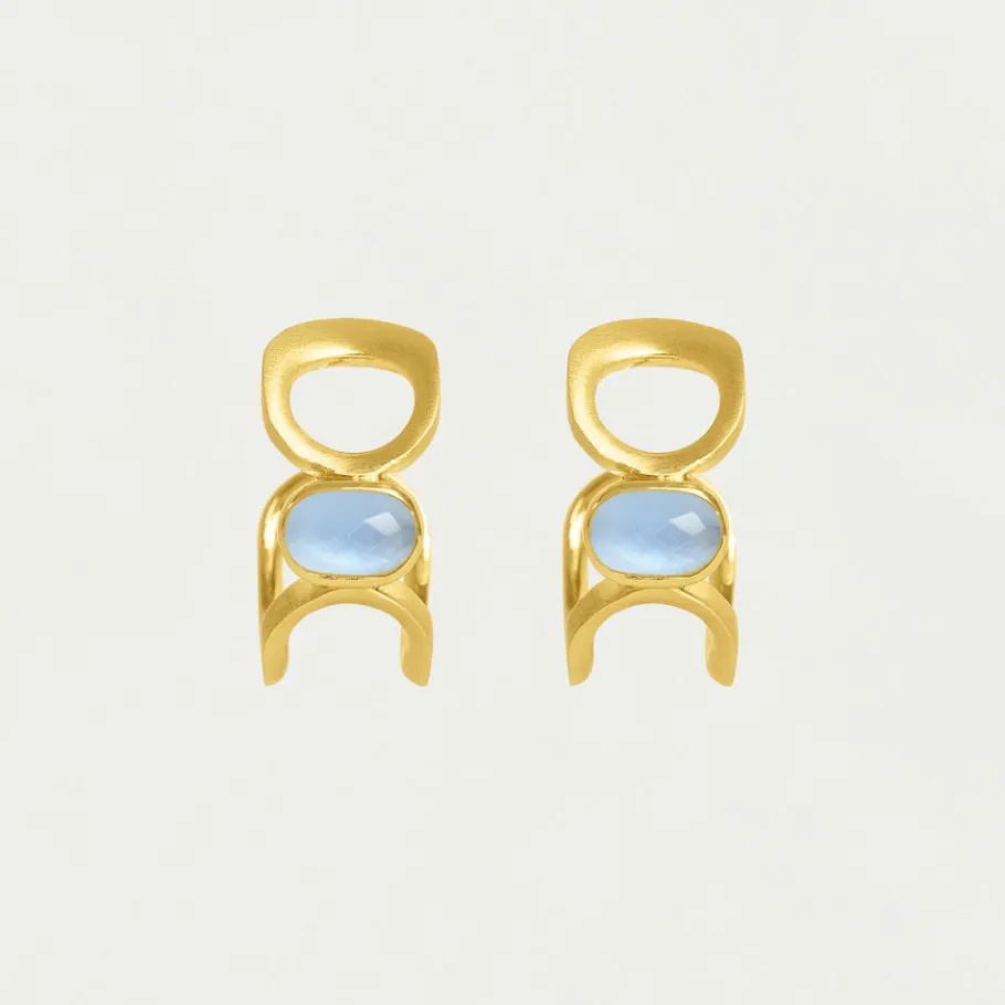 Clearance Bowery Gemstone Hoops Earrings