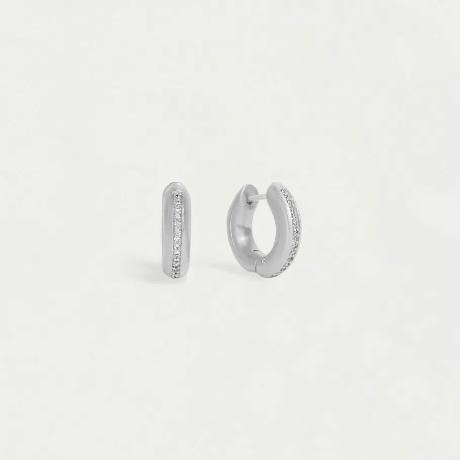 Discount Colette Pavé Huggies Earrings