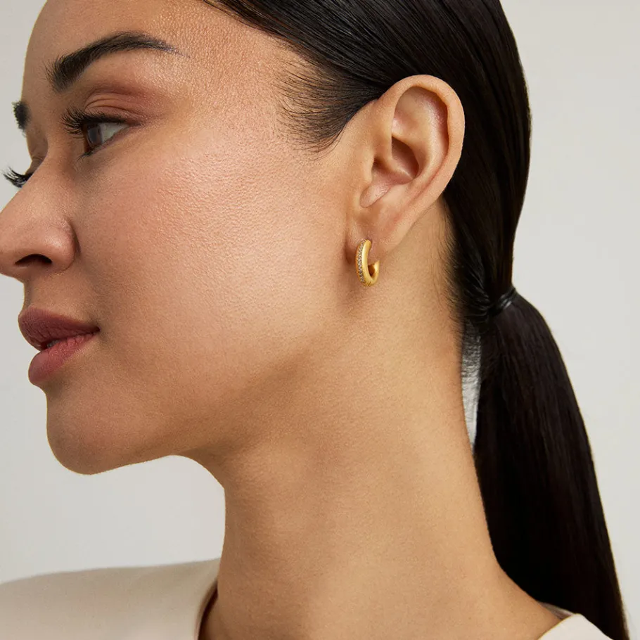 Online Colette Pavé Huggies Earrings
