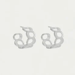 Outlet Crosby Link Huggie Hoops Hoops | Earrings
