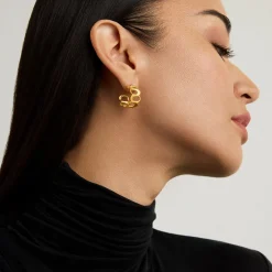 Clearance Crosby Link Huggie Hoops Hoops | Earrings