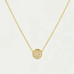 Clearance 14K Gold Signature Diamond Pendant Necklace Pendants | Necklaces