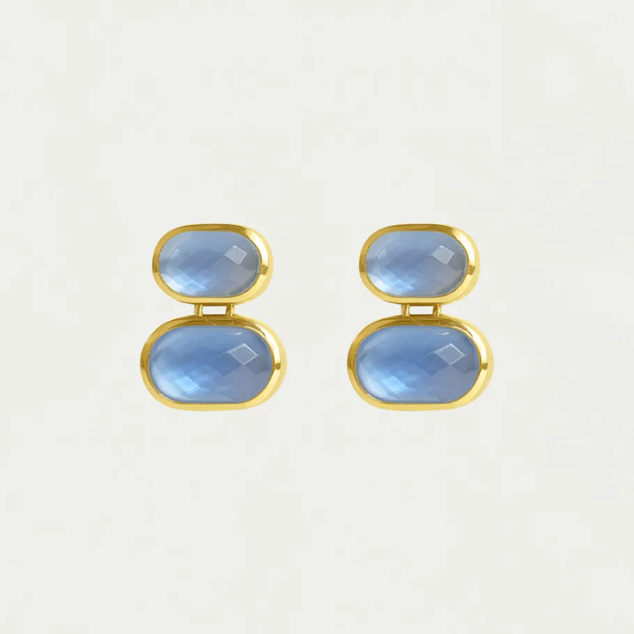 Outlet Mercer Double Gemstone Drop Earrings Earrings