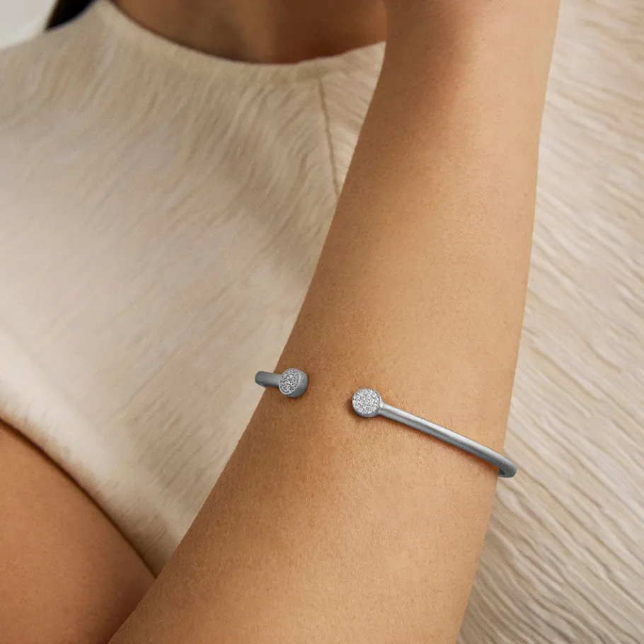New Mirabeau Pavé Open Bangle Bracelet Bracelets