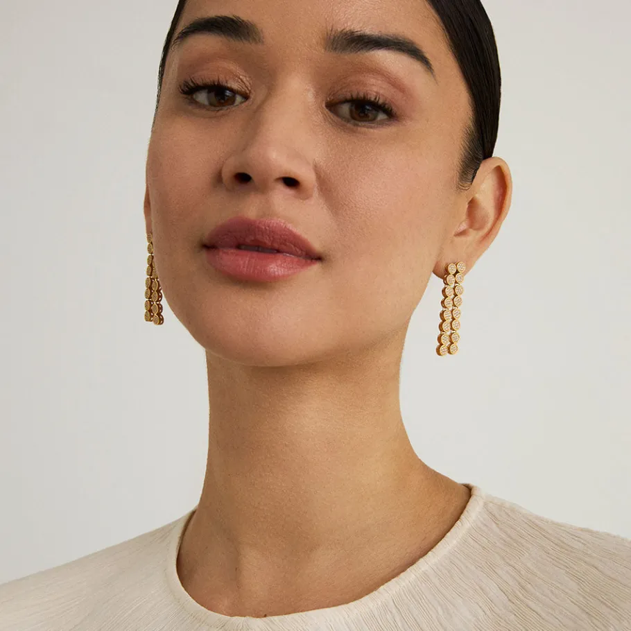 Outlet Mirabeau Pavé Statement Drop Earrings Statement Earrings | Earrings