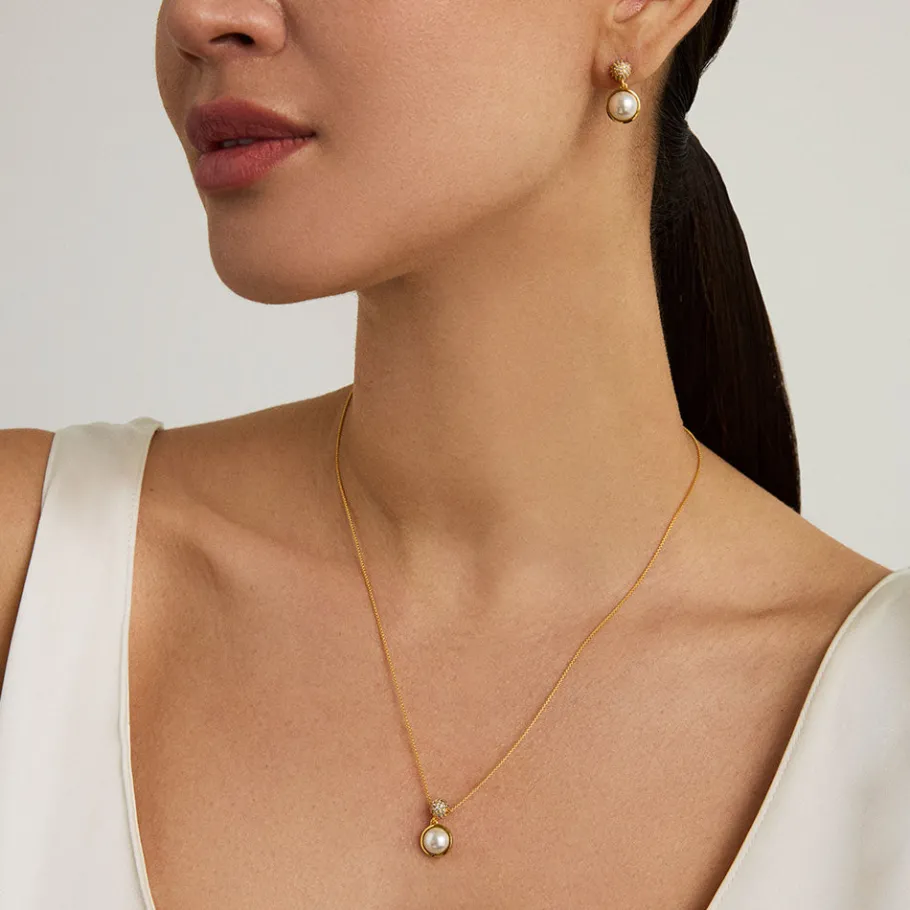 New Pavé Pearl Necklace Necklaces | Earrings
