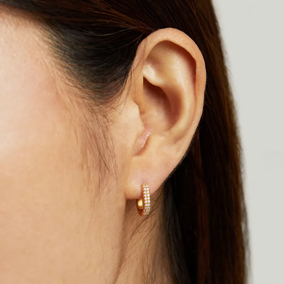 Best Petit Pavé Huggies Earrings