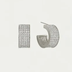 New Petit Pavé Thick Huggie Hoops Hoops | Earrings