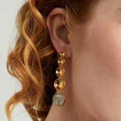 Best Sol Statement Gemstone Drop Earrings Drop Earrings | Statement Earrings